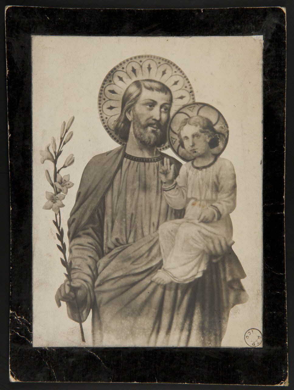 estampe Saint avec l'enfant Jésus 1975.37.124 Photo