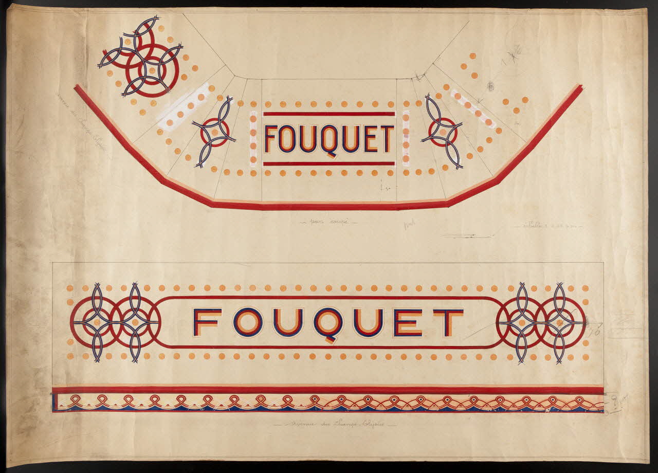 dessin Projet de décor de boutique : Fouquet 1975.37.137 Photo