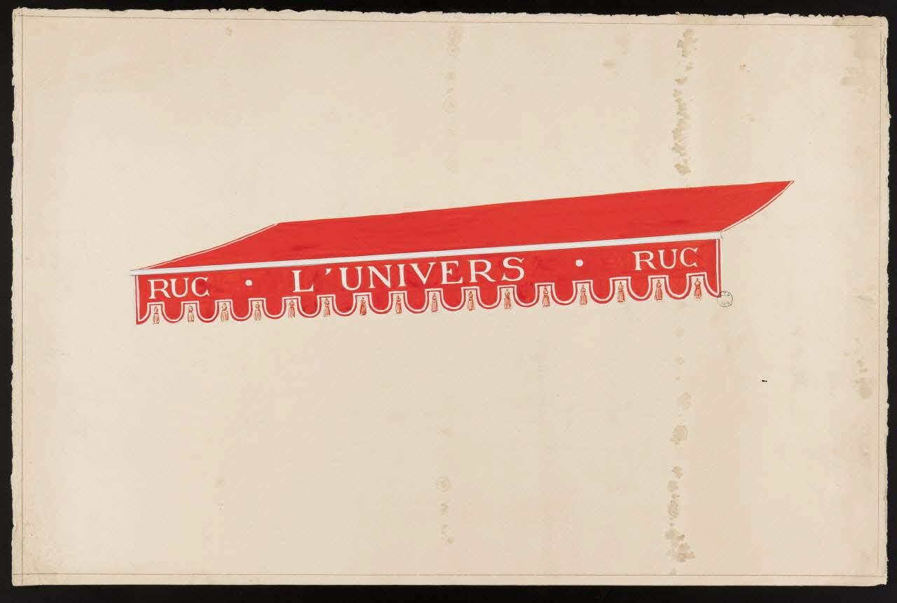 dessin Projet de store pour le Ruc univers 1975.37.138 Photo