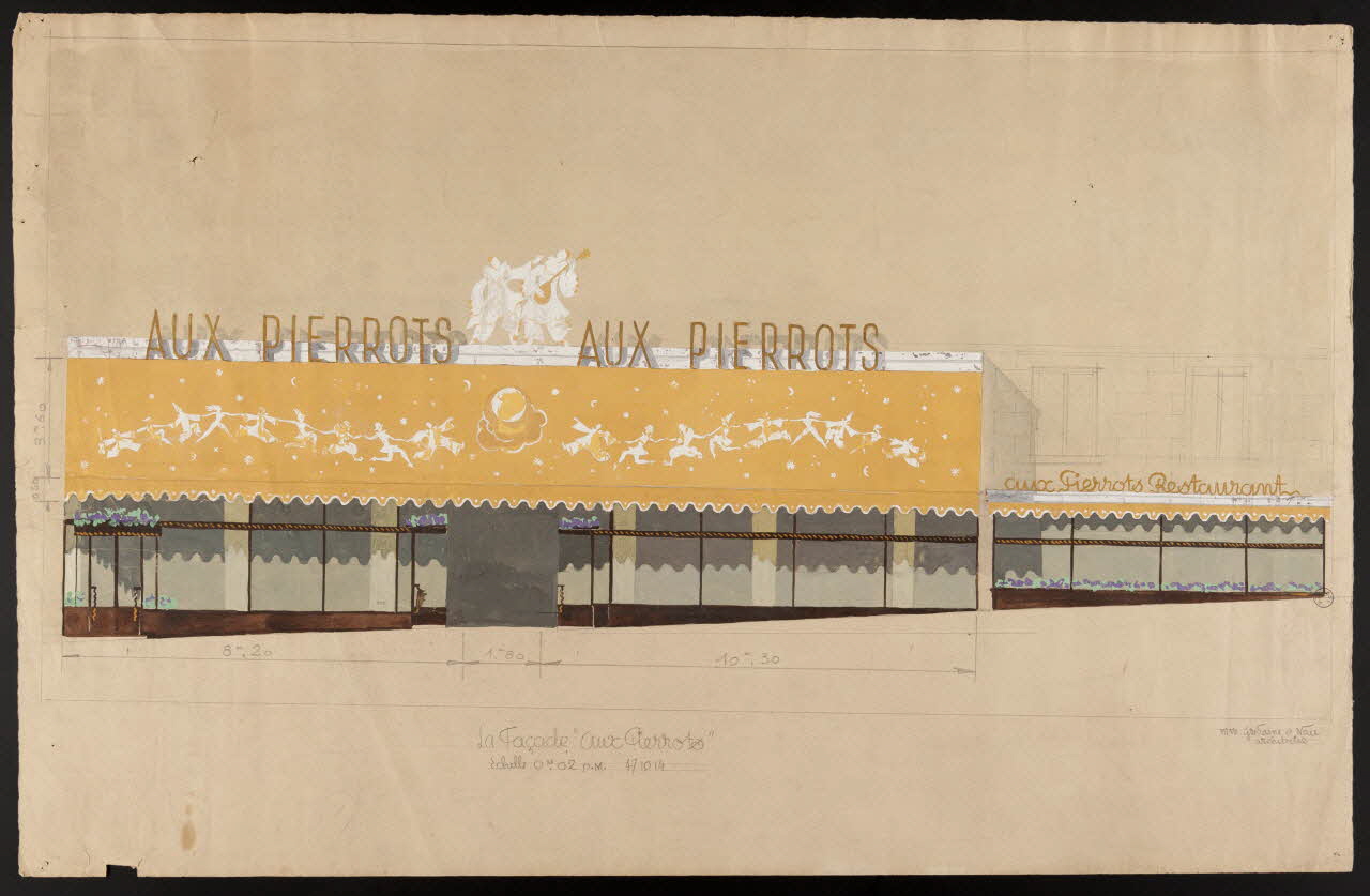 dessin Projet de lambrequin : aux Pierrots 1975.37.139 Photo