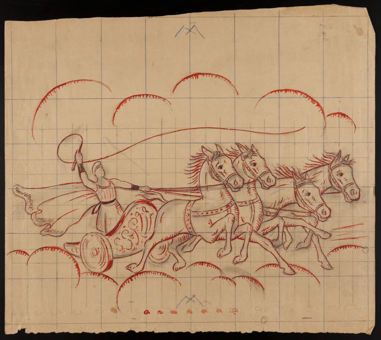 Prévost dessin Projet de store pour le restaurant le Colisée 1945-1955 1975.37.140 Photo