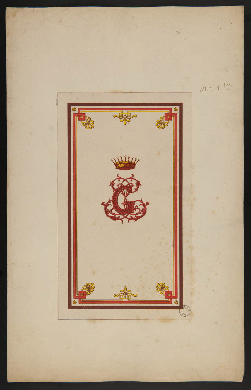 estampe Motifs d'ornementation 1975.37.15 Photo