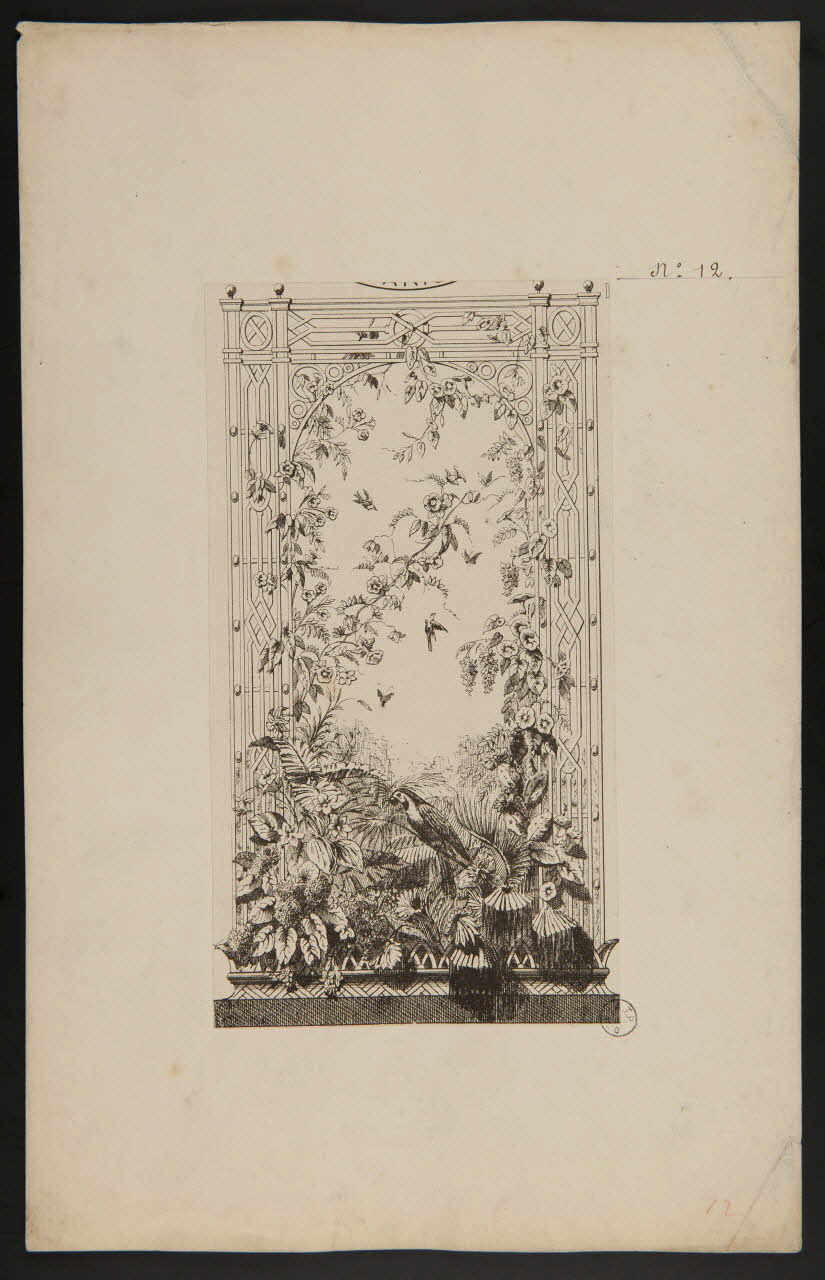 estampe Oiseau dans les plantes 1975.37.31 Photo