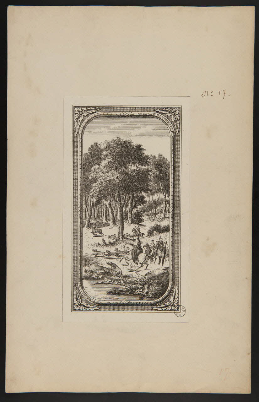 estampe Chasse à cour 1975.37.32 Photo