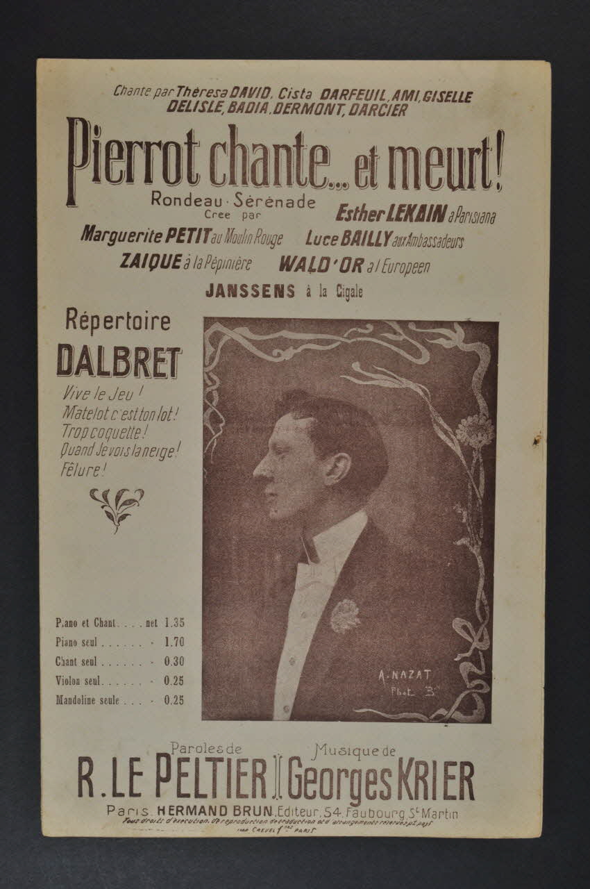 chanson petit format 1965.168.54 Photo Mucem