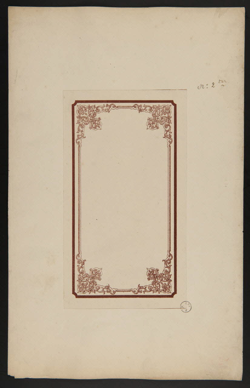 estampe Motifs d'ornementation 1975.37.5 Photo