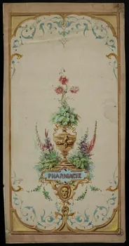 dessin Projet de store de boutique : pharmacie 1975.37.60 Photo