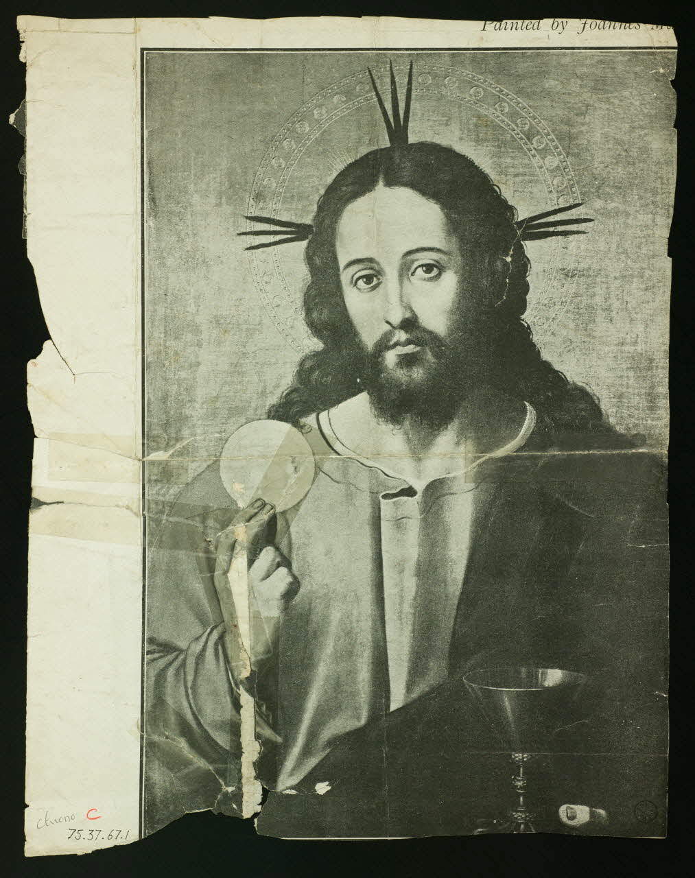 estampe Christ avec hostie 1975.37.67.1 Photo