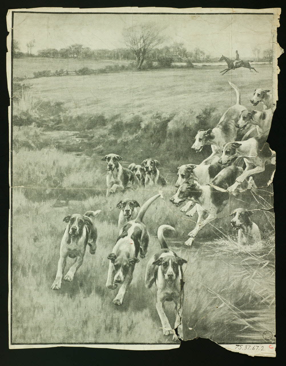 estampe Scène de chasse 1975.37.67.2 Photo