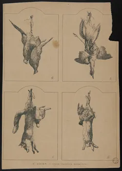 estampe GIBIER (PANNEAUX DECORATIFS). 1975.37.76 Photo