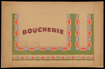 dessin BOUCHERIE 1975.37.79  Photo