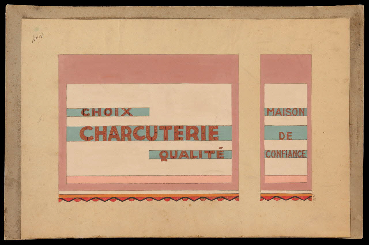 dessin CHOIX  CHARCUTERIE  QUALITE  MAISON  DE  CONFIANCE 1975.37.80 Photo