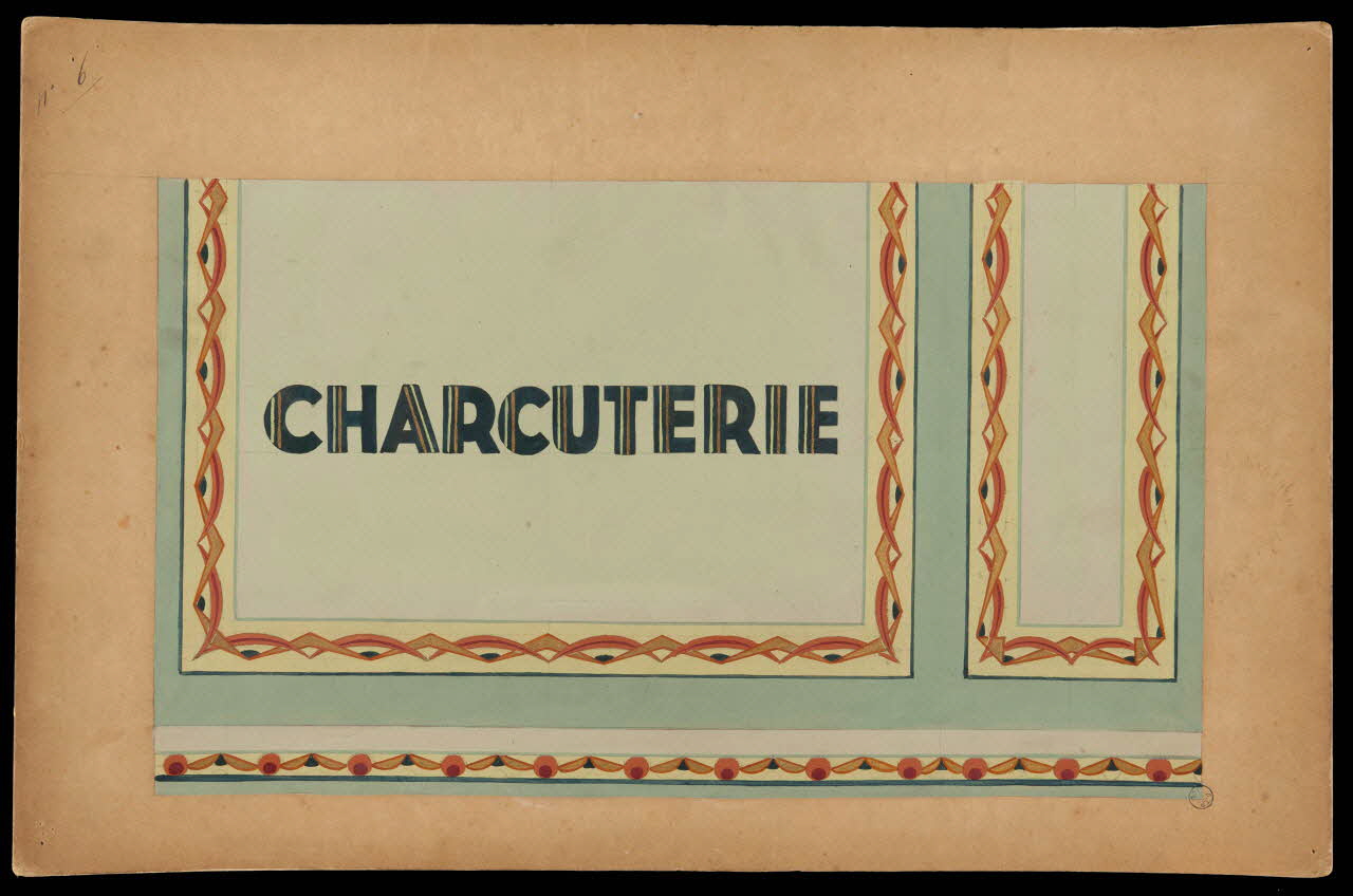 dessin CHARCUTERIE 1975.37.82 Photo