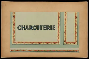 dessin CHARCUTERIE 1975.37.82  Photo