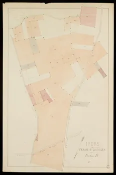 Fernand Langlois partie d'un ensemble de dessins IVORS  FERME ST GEORGES  Section B  F. Ile-de-France, France 1870-1880 1975.42.18 Photo