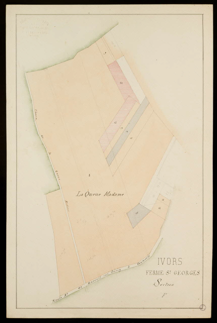 Fernand Langlois partie d'un ensemble de dessins IVORS  FERME ST GEORGES  Section  F. Ile-de-France, France 1870-1880 1975.42.20 Photo