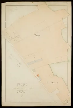 Fernand Langlois partie d'un ensemble de dessins IVORS  FERME ST GEORGES  Section  F. Ile-de-France, France 1870-1880 1975.42.22 Photo
