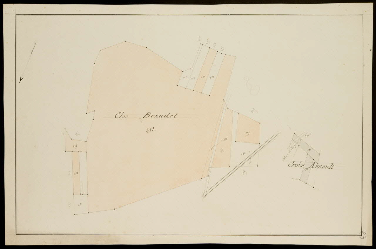 Fernand Langlois partie d'un ensemble de dessins Clos Beaudet  Croix Arnoult Ile-de-France, France 1870-1880 1975.42.24 Photo