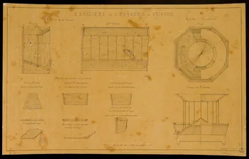 Fernand Langlois partie d'un ensemble de dessins RATELIERS de la BERGERIE de GRIGNON Ile-de-France, France 1870-1880 1975.42.26  Photo