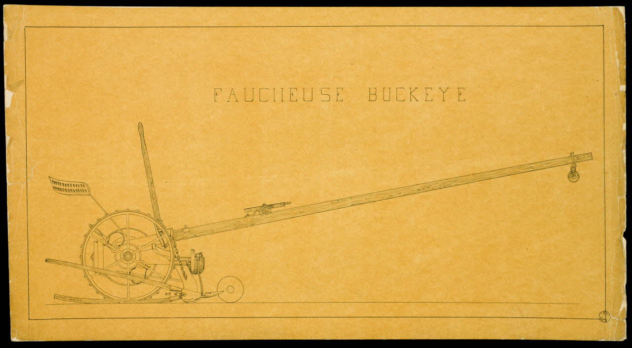 Fernand Langlois partie d'un ensemble de dessins FAUCHEUSE BUCKEYE Ile-de-France, France 1870-1880 1975.42.27 Photo