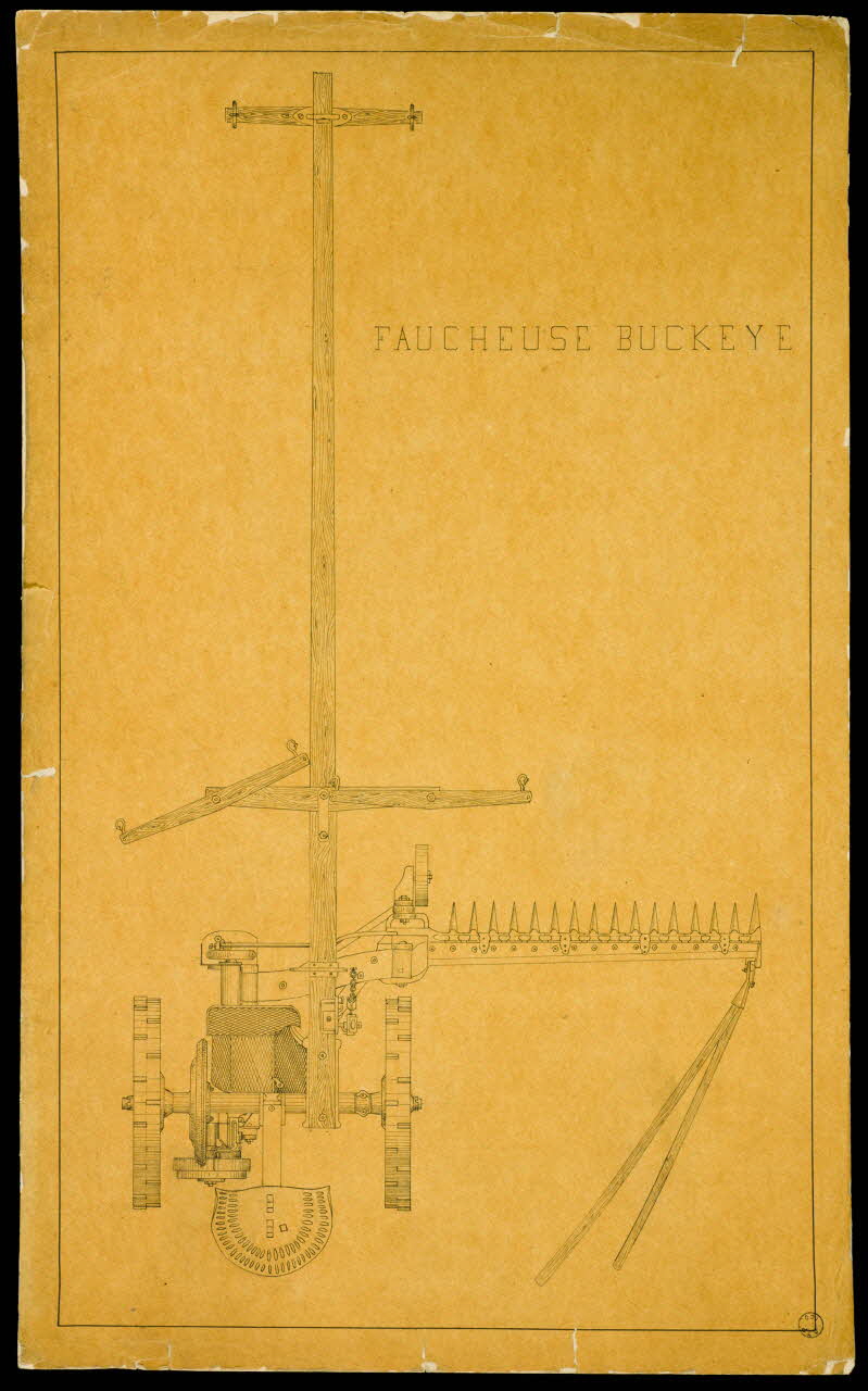 Fernand Langlois partie d'un ensemble de dessins FAUCHEUSE BUCKEYE Ile-de-France, France 1870-1880 1975.42.28 Photo