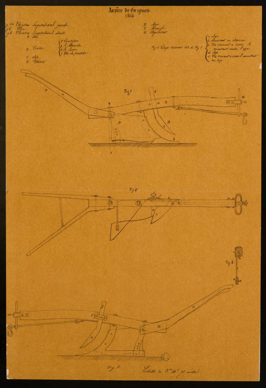 Fernand Langlois partie d'un ensemble de dessins Dessins d'araires Ile-de-France, France 1870-1880 1975.42.29 Photo