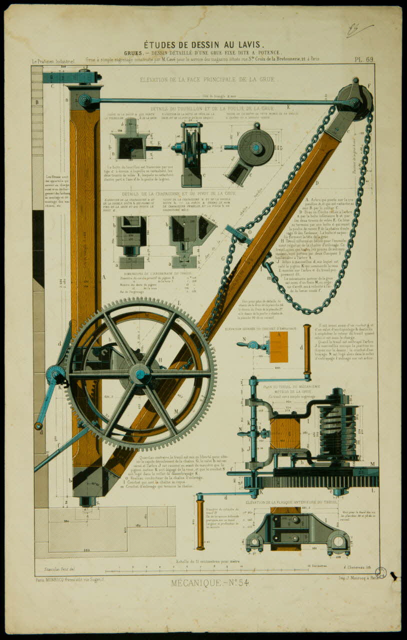 estampe ETUDES DE DESSIN AU LAVIS. 1975.42.38 Photo