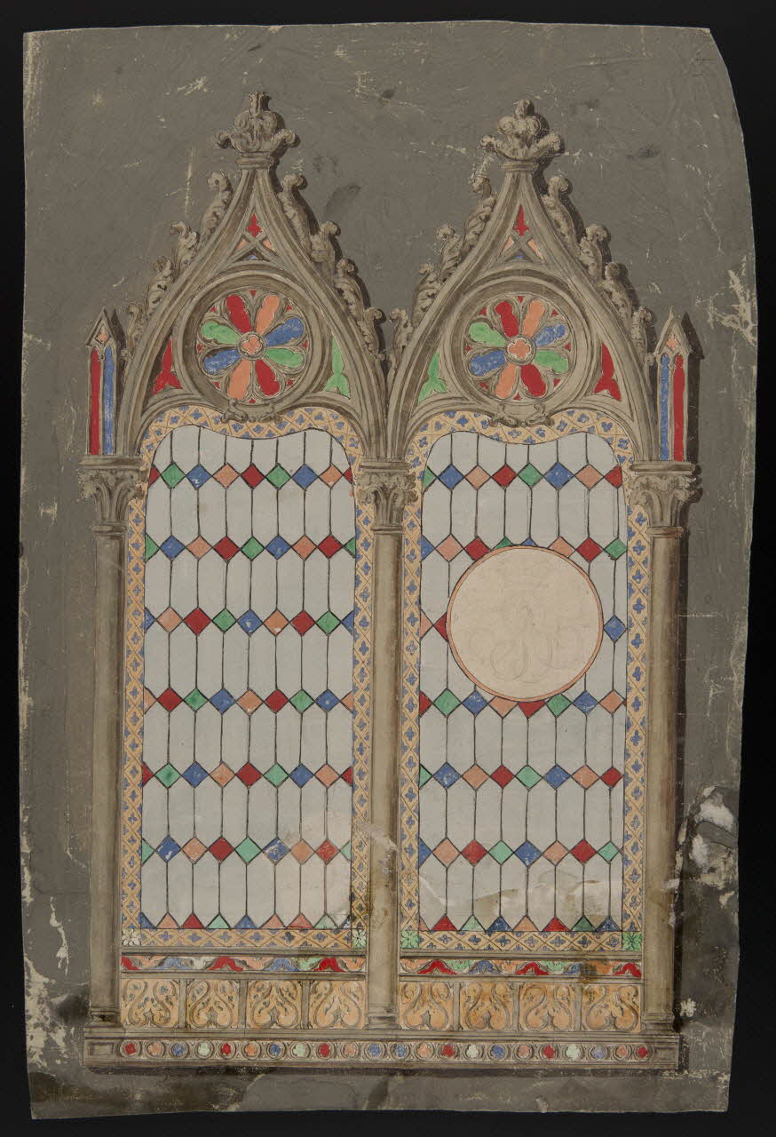 Dailland E. dessin Projet de store de chapelle 1880 1975.46.10 Photo