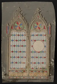 Dailland E. dessin Projet de store de chapelle 1880 1975.46.10 Photo