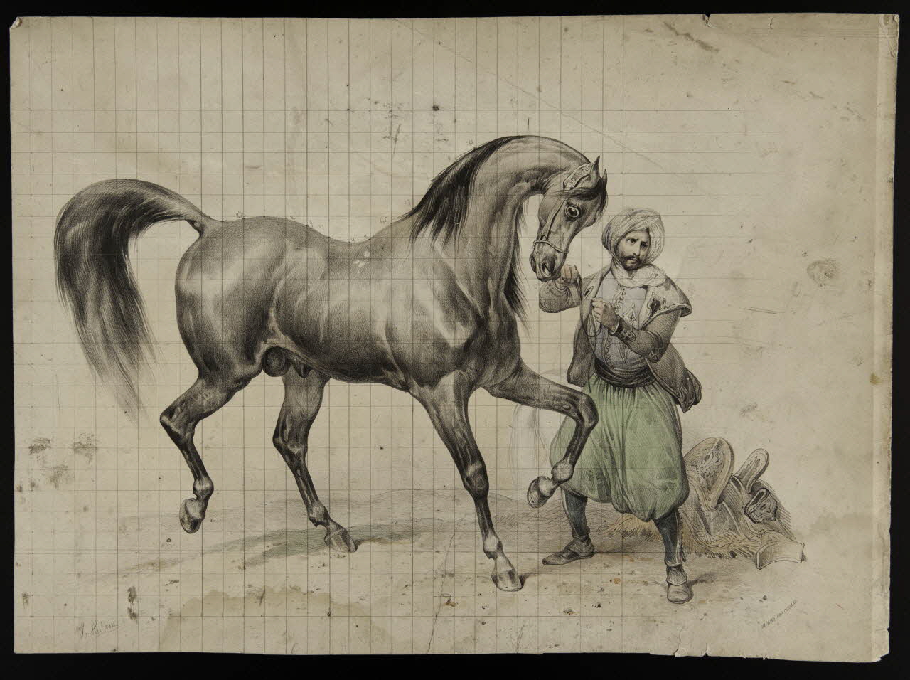 estampe Turc et son cheval 1975.46.104  Photo