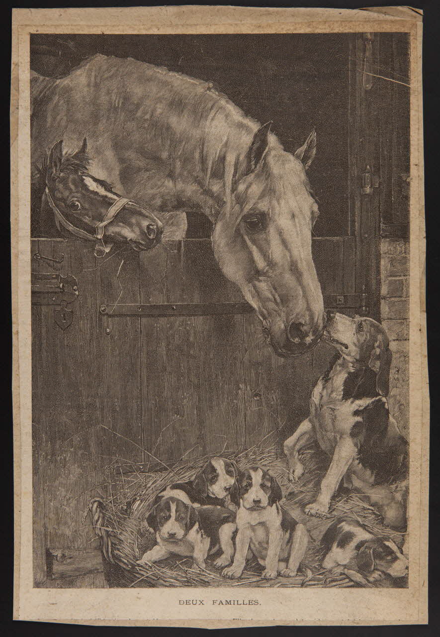 estampe DEUX FAMILLES 1975.46.107 Photo