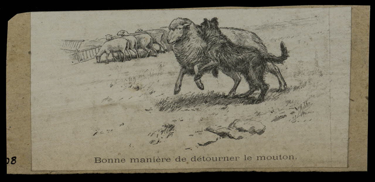 estampe Bonne manière de détourner le mouton. 1975.46.108 Photo