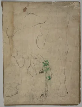 estampe Etude pour le dessin d'un cheval 1975.46.158 Photo