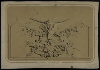 estampe NOTRE-DAME DE PARIS.  PANNEAU D'ENCADREMENT. 1975.46.205 Photo