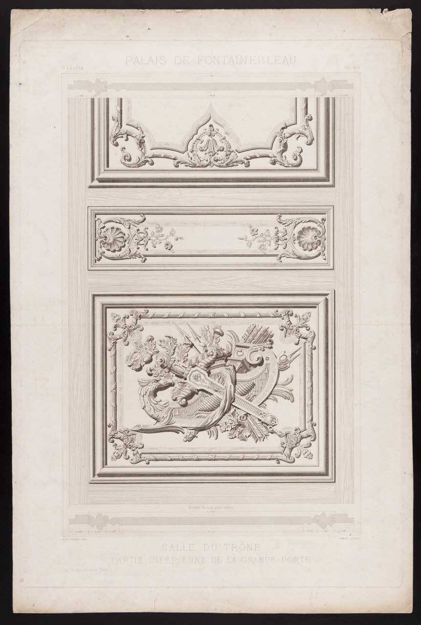estampe PALAIS DE FONTAINEBLEAU 1975.46.214 Photo