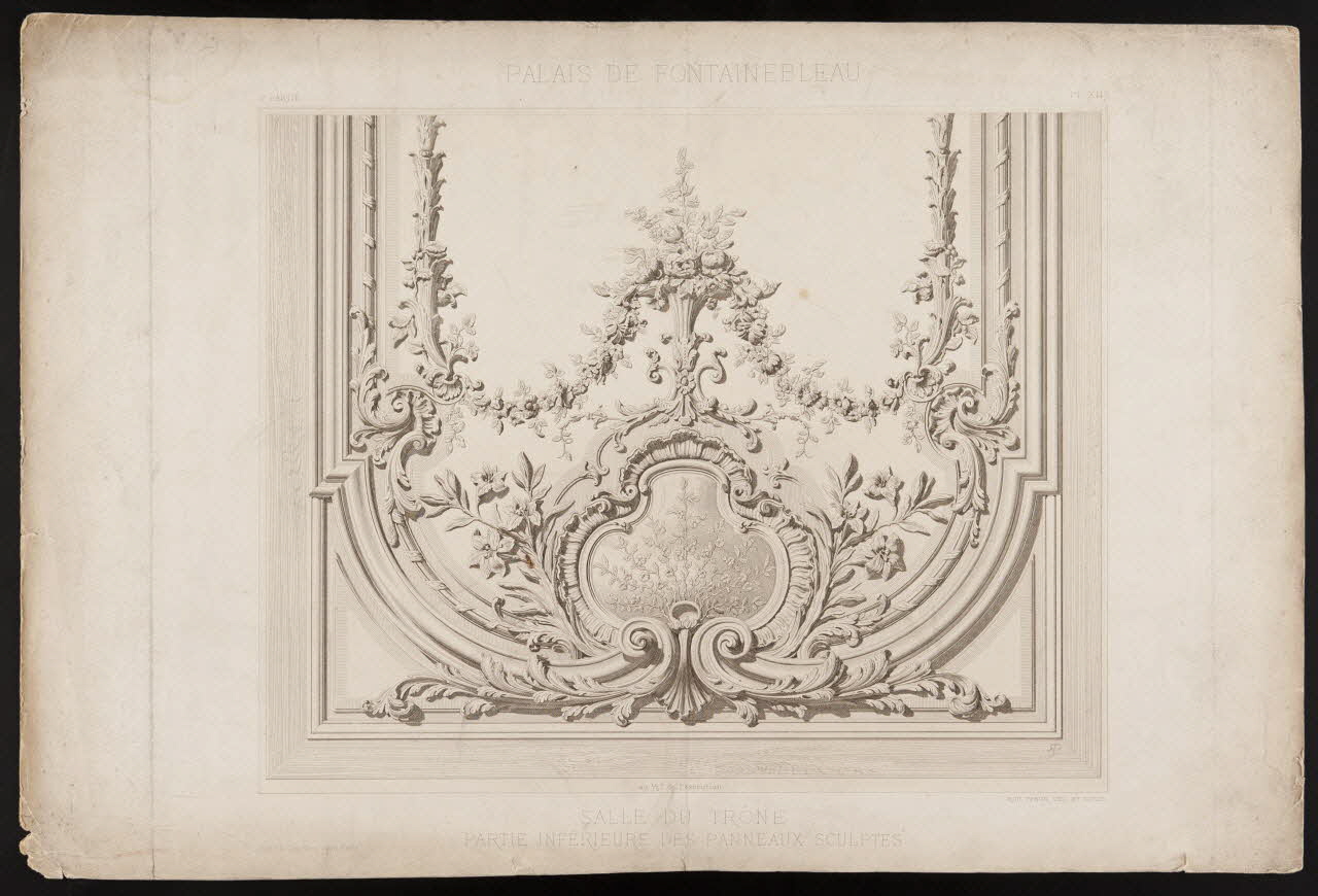 estampe PALAIS DE FONTAINEBLEAU 1975.46.218 Photo