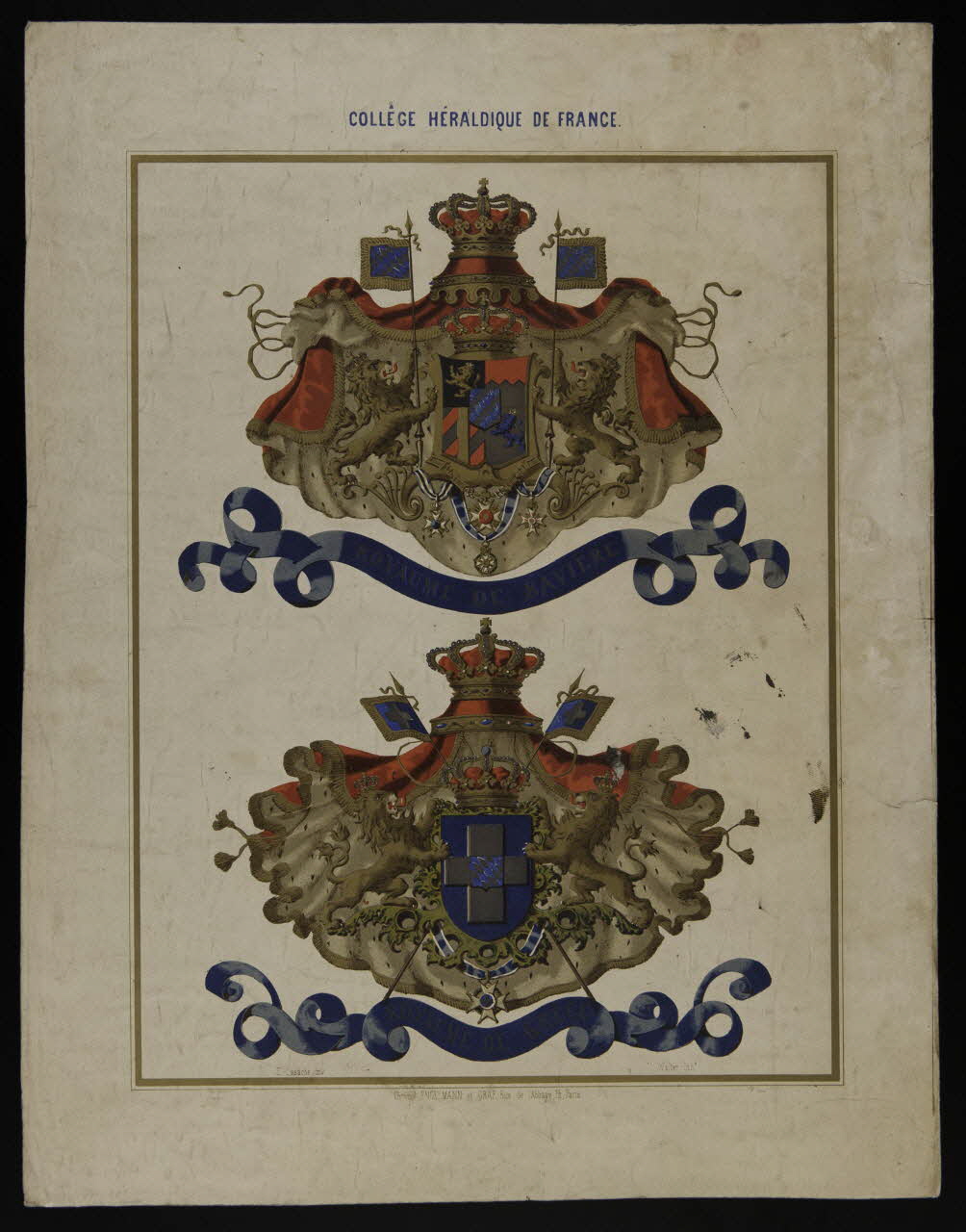 estampe COLLEGE HERALDIQUE DE FRANCE. 1975.46.232 Photo