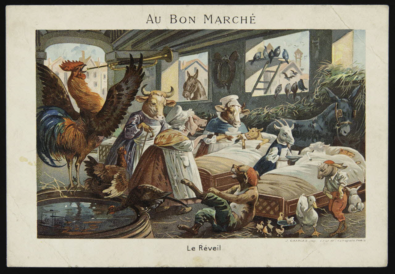 estampe AU BON MARCHE  Le Réveil 1975.46.234 Photo