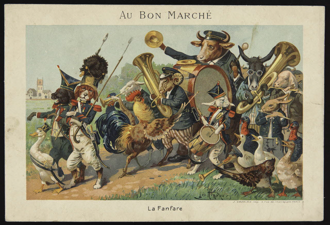 carte réclame La Fanfare 1975.46.235 Photo Mucem