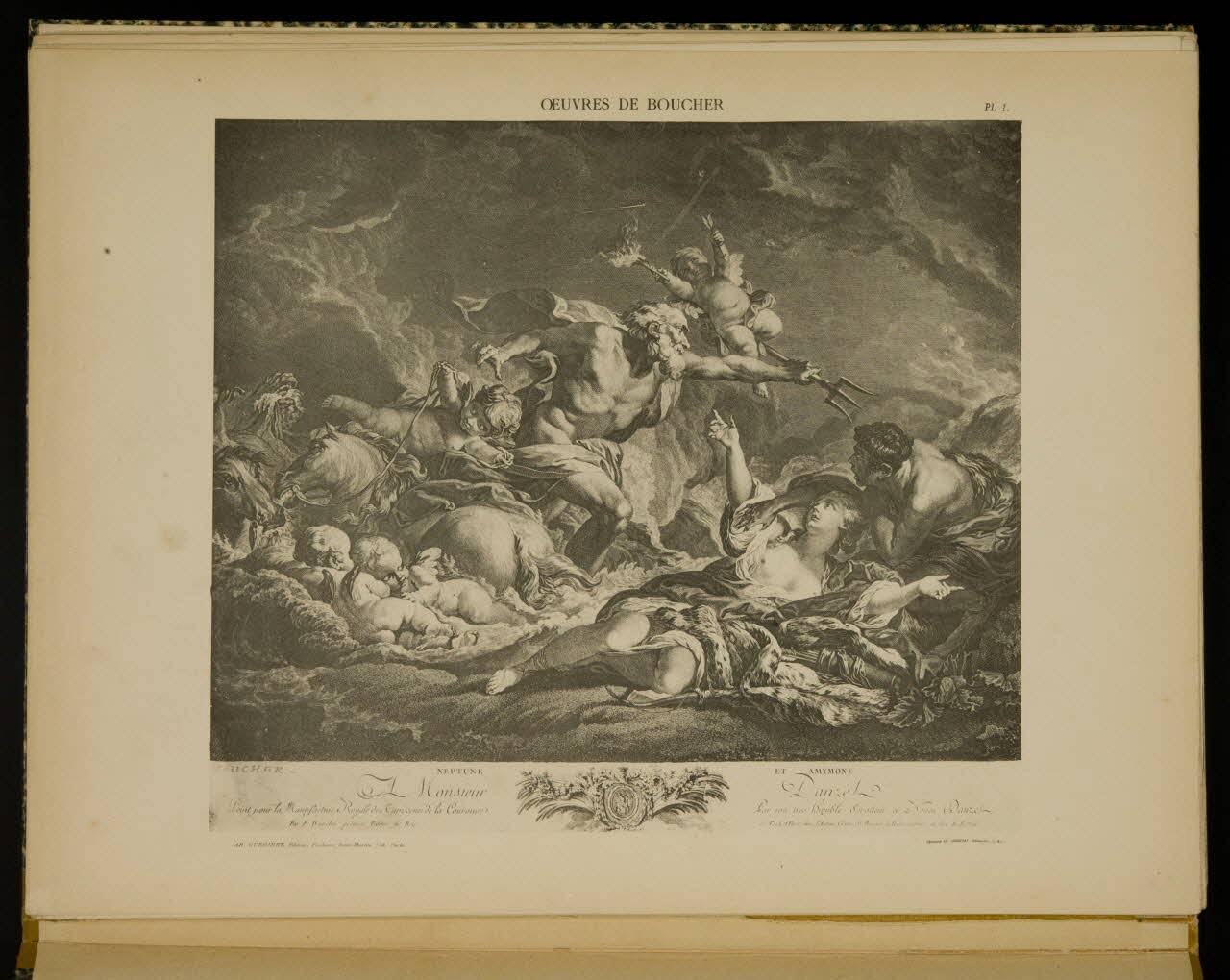 album OEUVRES DE BOUCHER  NEPTUNE ET AMYMONE 1975.46.239.2 Photo