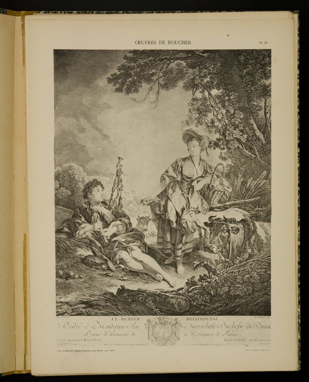 album OEUVRES DE BOUCHER  LE BERGER RECOMPENSE. 1975.46.239.24 Photo