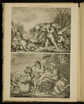 album OEUVRES DE BOUCHER, FRAGONARD, ECT.  SERIE DES NUS  L'Eté, l'Automne, par Boucher. 1975.46.240.30  Photo