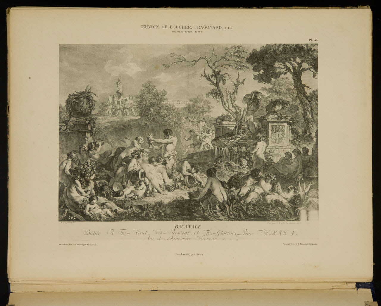 album OEUVRES DE BOUCHER, FRAGONARD, ECT.  BACANALE 1975.46.240.35 Photo