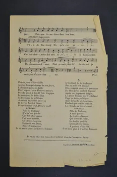 chanson petit format 1965.168.67 Photo Mucem