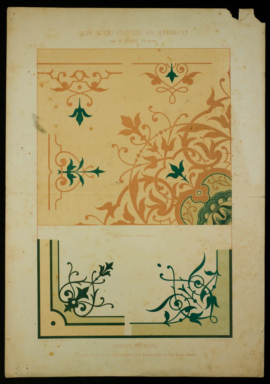 estampe ALBUM DU PEINTRE EN BATIMENT 1975.46.254 Photo