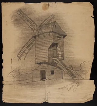 Dailland E. dessin MOULIN DE SANNOY 1891 1975.46.26 Photo