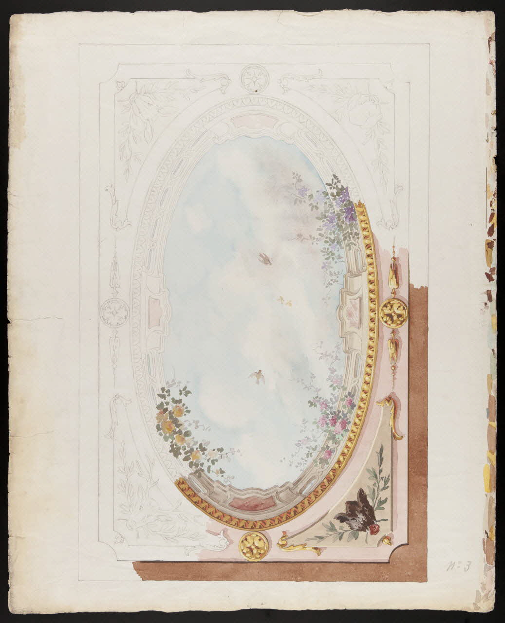 dessin Maquette de plafond 1975.46.3 Photo