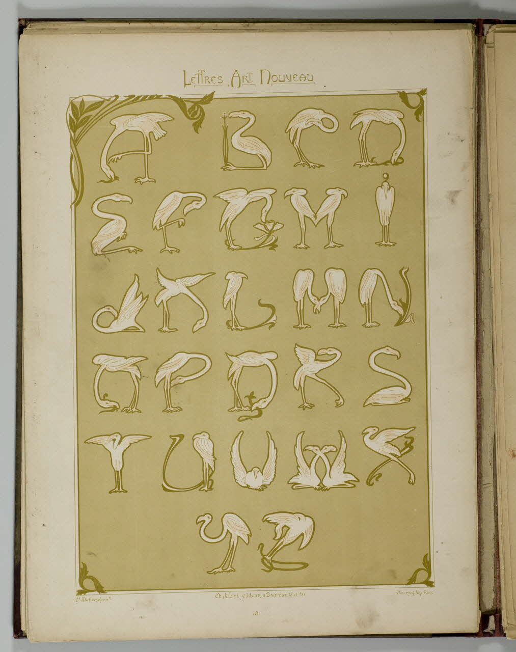 album LETTRES ART NOUVEAU 1975.46.423.14 Photo Mucem