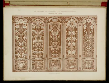 album LE JOURNAL DE LA DECORATION,  Panneaux de Fleurs. 1975.46.425.23 Photo