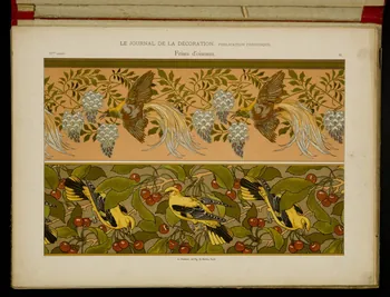 album LE JOURNAL DE LA DECORATION.  Frises d'oiseaux. 1975.46.425.26 Photo